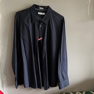 Dark grey button down